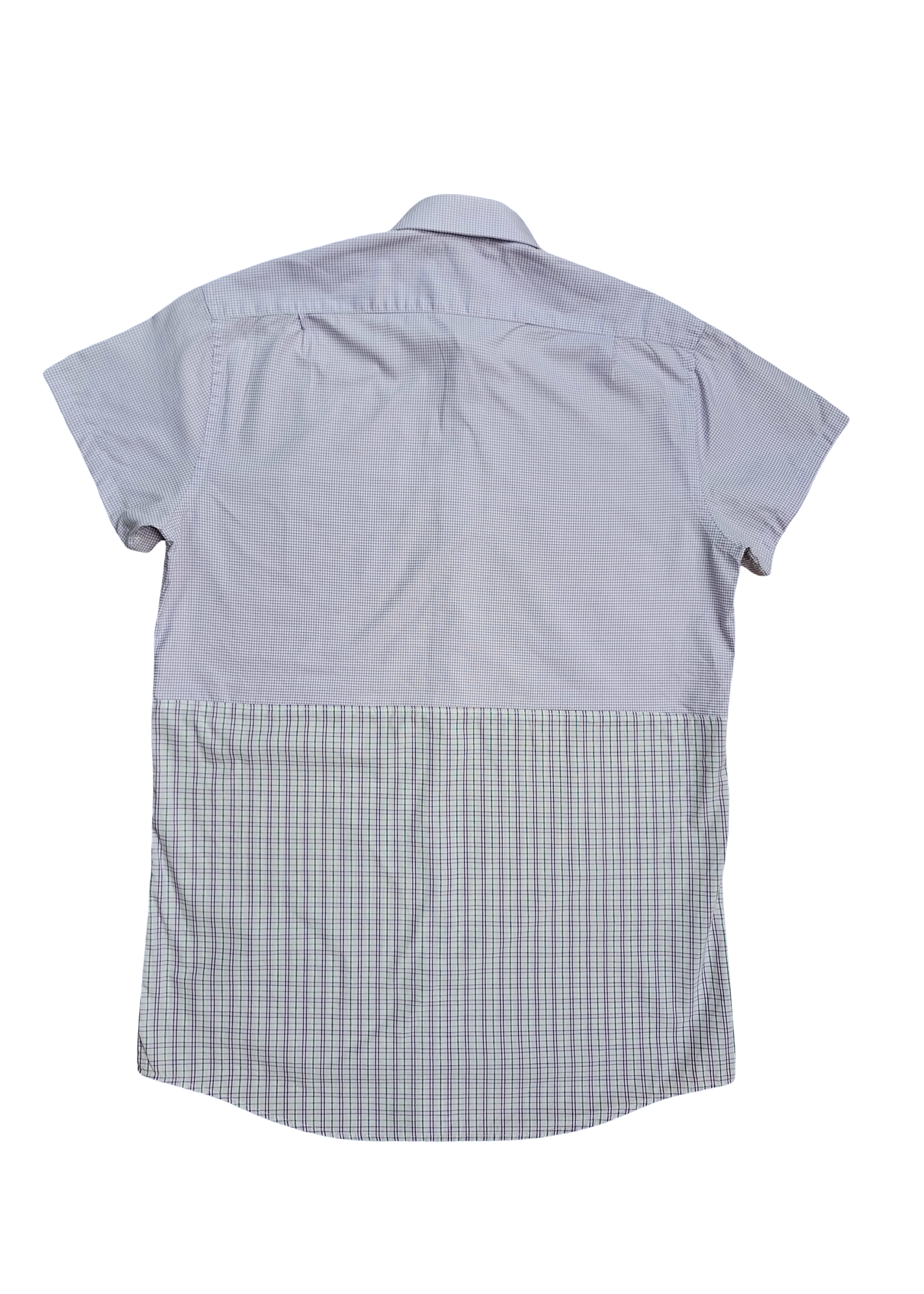 RE/Papa's shirt / Dress No. 49 - purple checks