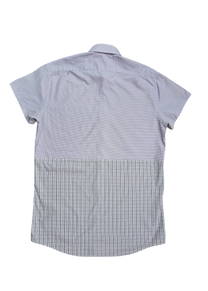 RE/Papa's shirt / Dress No. 49 - purple checks