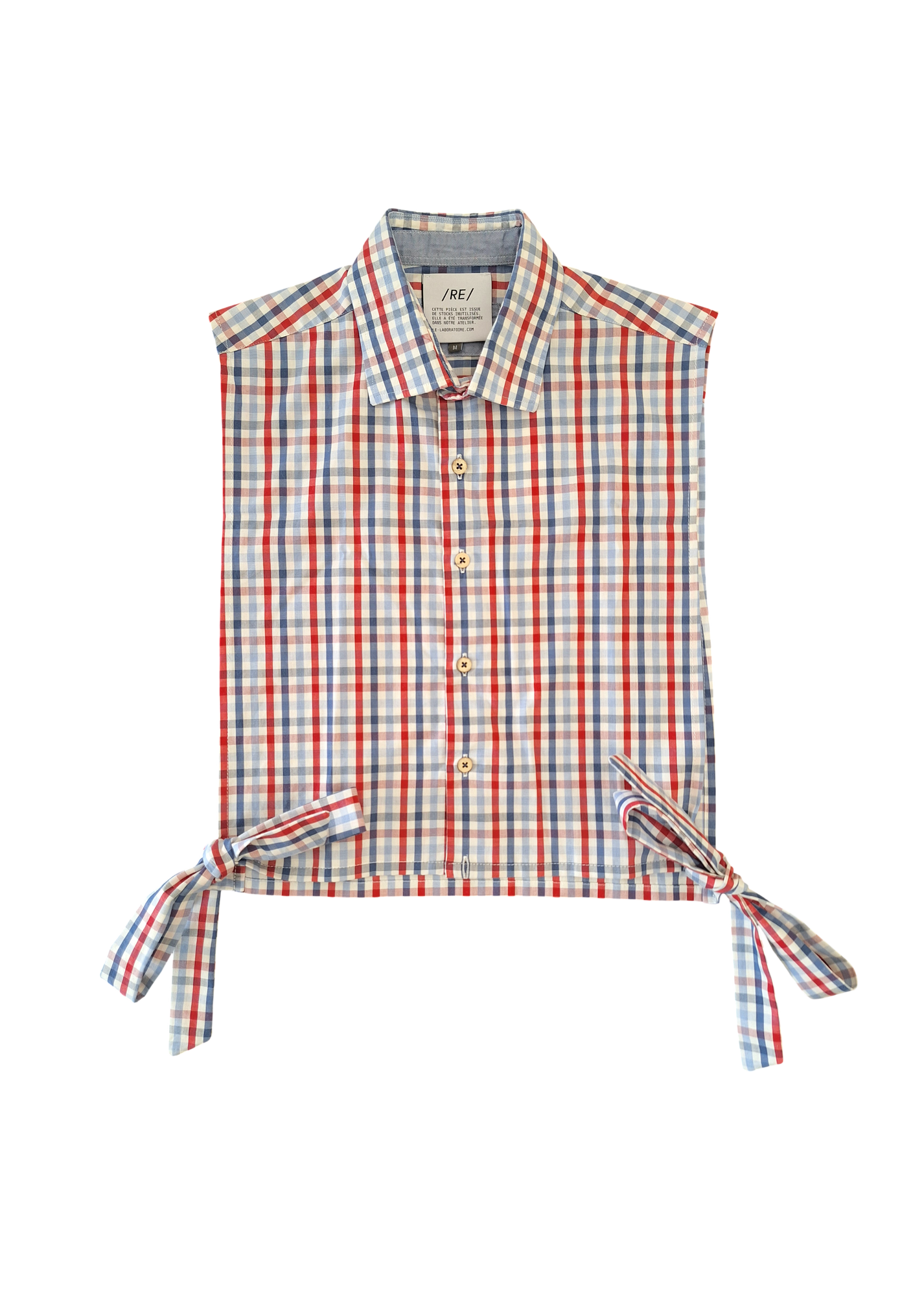 RE/Papa's shirt / Cropped knot shirt, no. 39