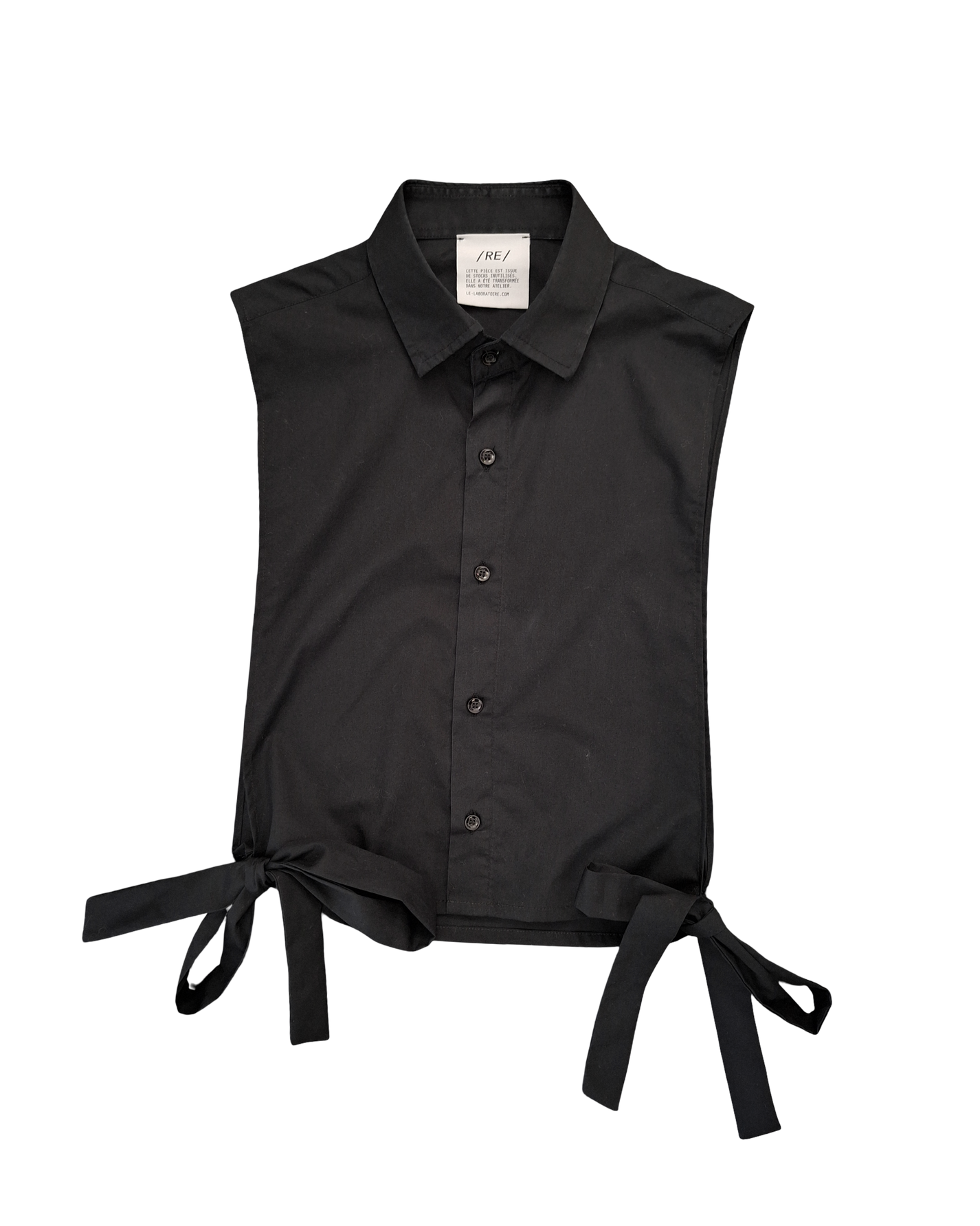 RE/Papa's shirt / Cropped shirt with knots, no. 38