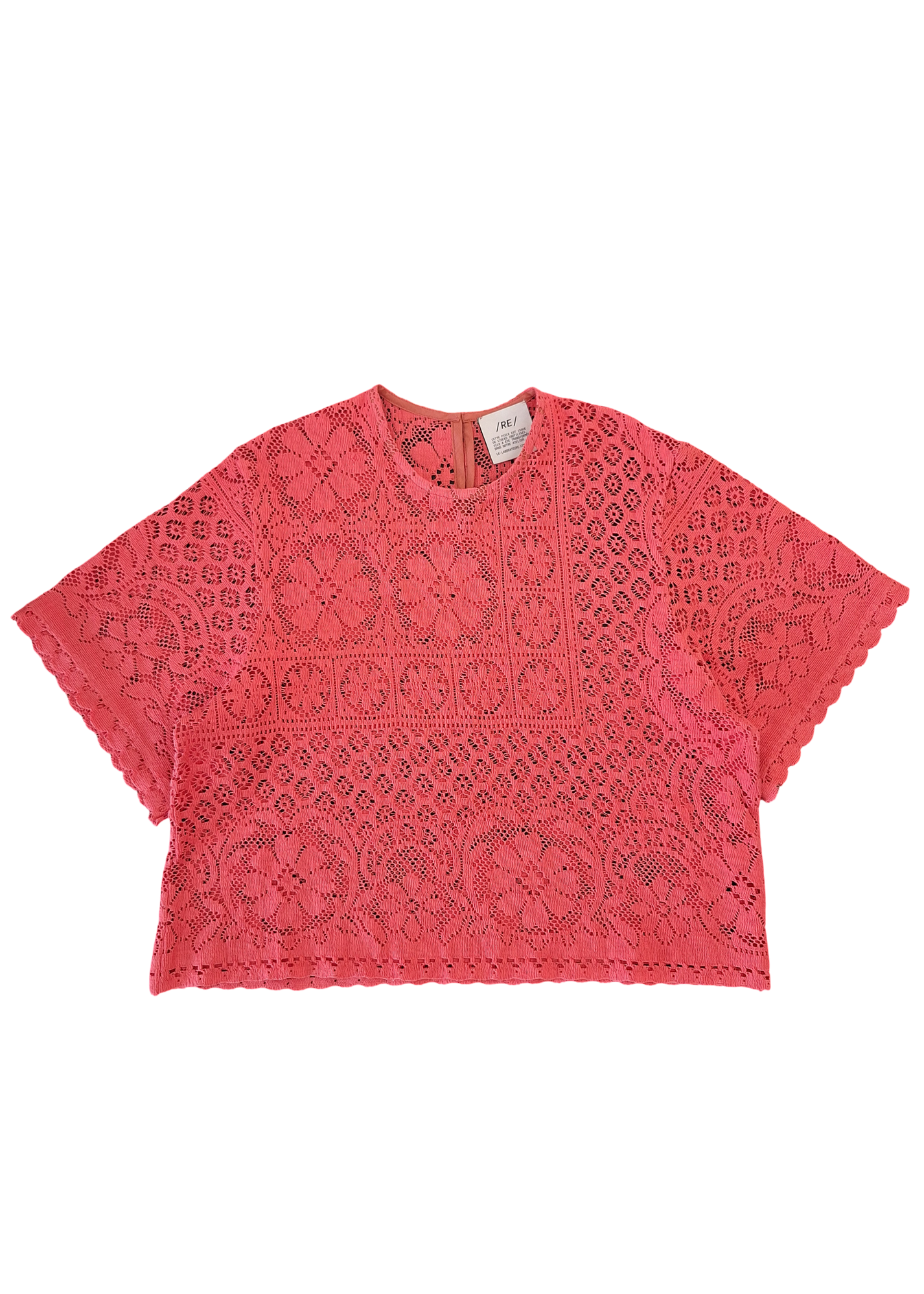 RE/Maison / Top Goutte Dentelle - n°93 corail