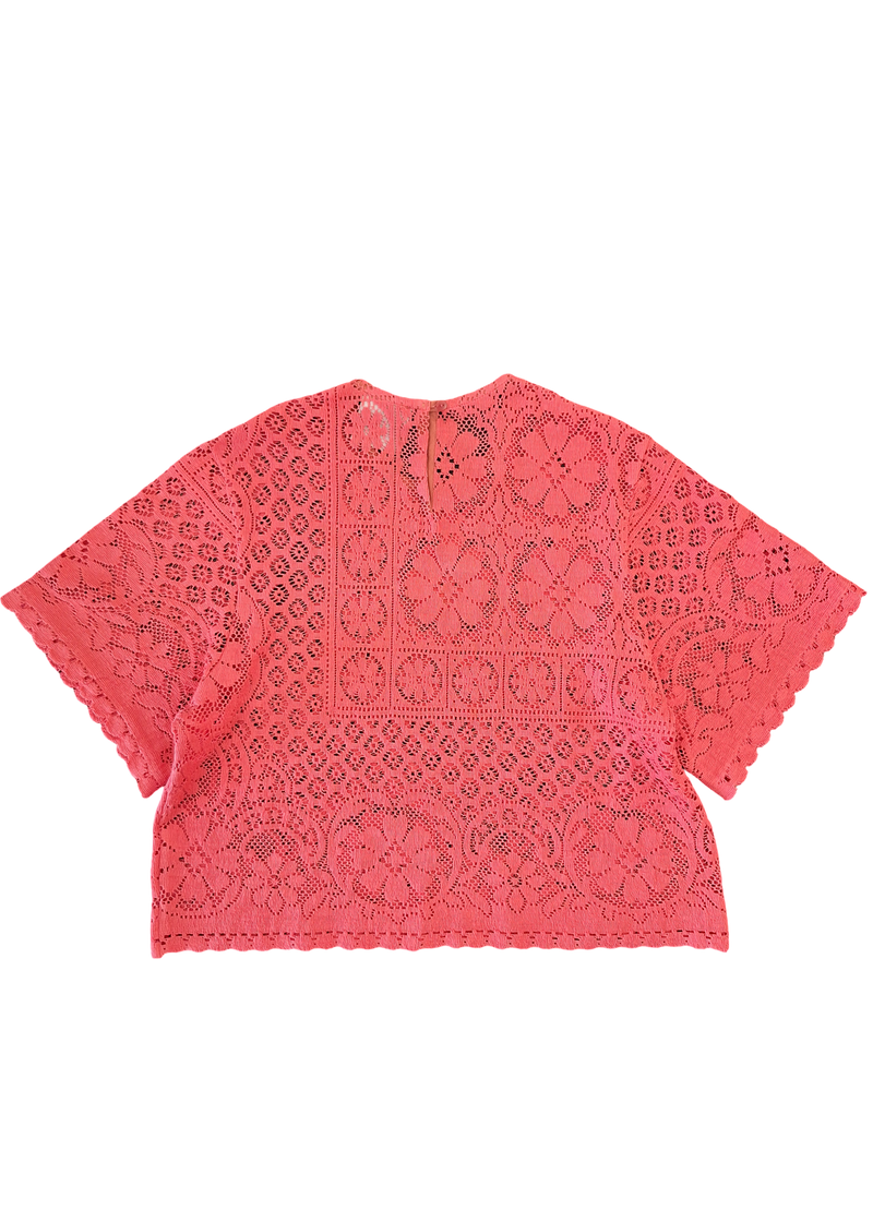 RE/Maison / Top Goutte Dentelle - n°93 corail