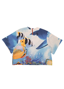 RE/Terry / Top Goutte tissu éponge - N°11 poissons