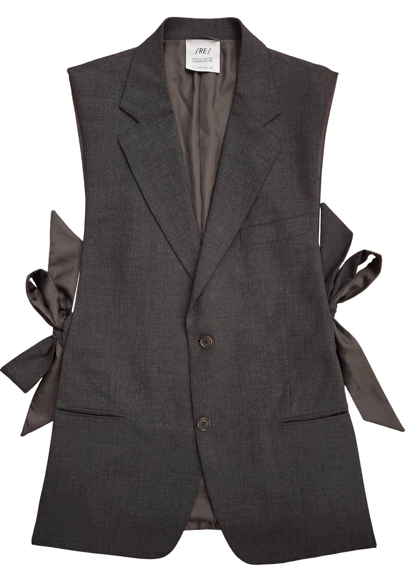 RE/Papa's Blazer à noeuds - n°83 long gris