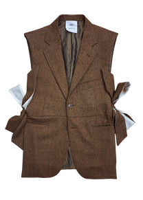 RE/Papa's Blazer à noeuds - n°84 caramel