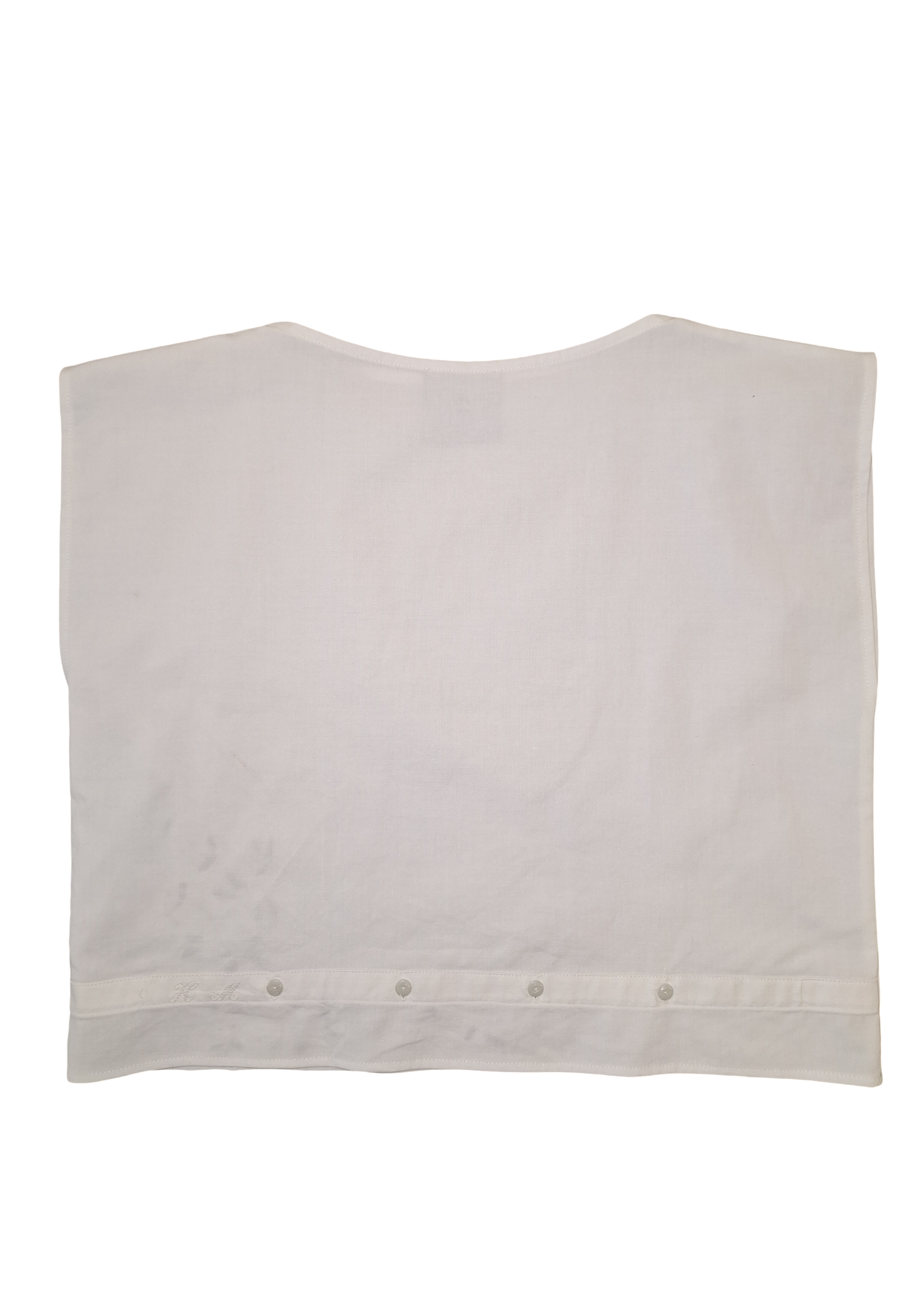 RE/Maison / Top Taie - n°82 blanc avec broderie