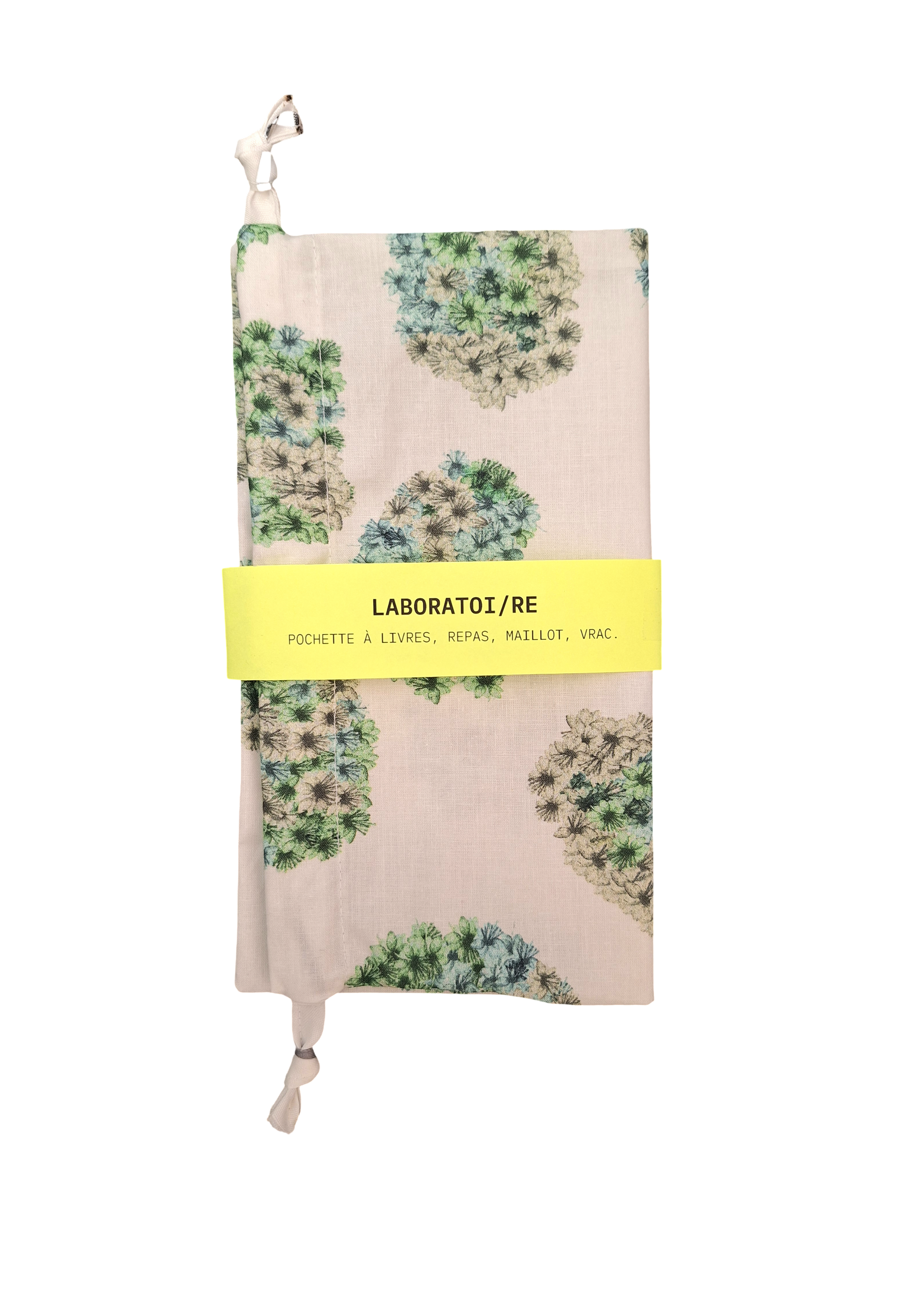 LABO / Pochette à livre, repas, vrac, maillot - fleurs