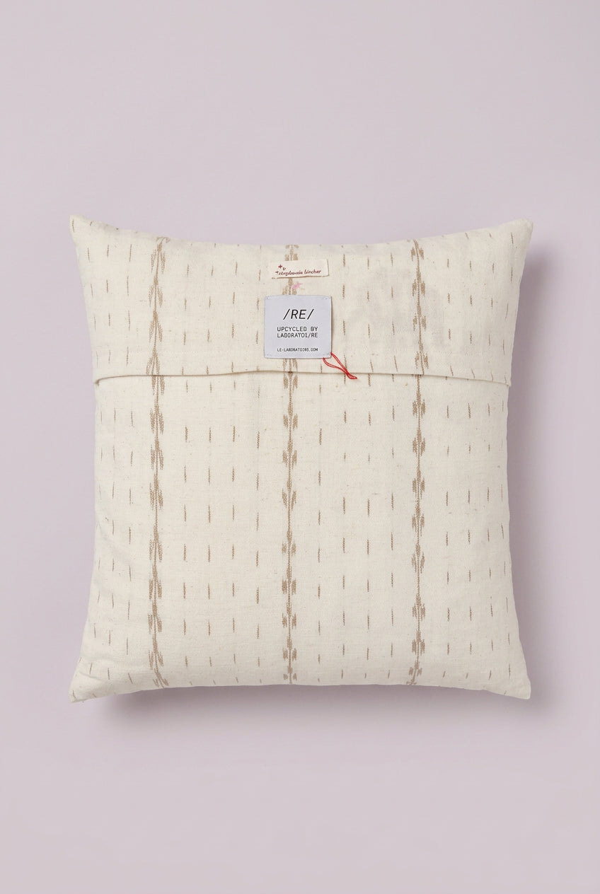Laboratoi/RE x stéphanie bircher / petit coussin ÉTOURNEAUX ET NARCISSES - 2