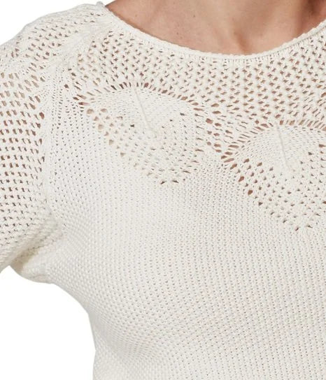 ERFOLG F / Pull Macramé - dark black