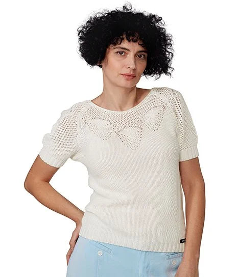 ERFOLG F / Pull Macramé - dark black