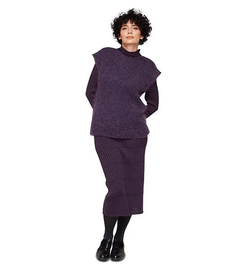 ERFOLG F / Robe Slim line - Olive foncé / prune