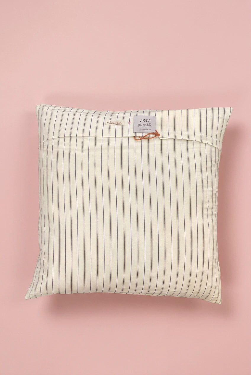 Laboratoi/RE x stéphanie bircher / grand coussin ÉTOURNEAUX ET NARCISSES - 15