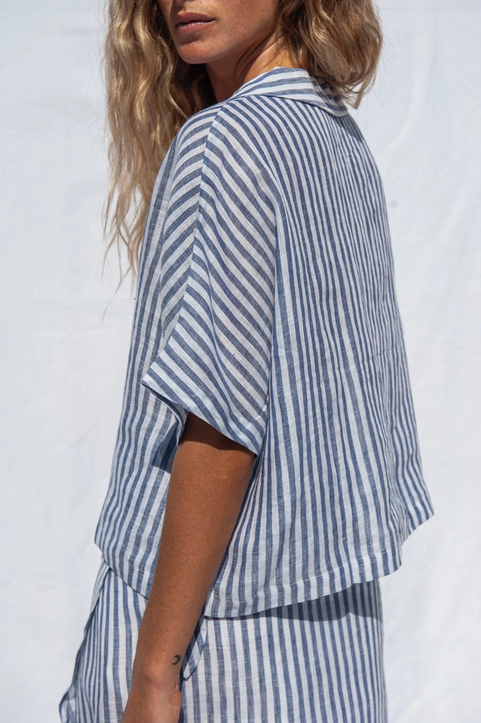 Jungle Folk / Blouse en lin Elise, rayé