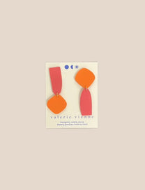 valerie vienne / Yari asymétrique - Rouge et orange