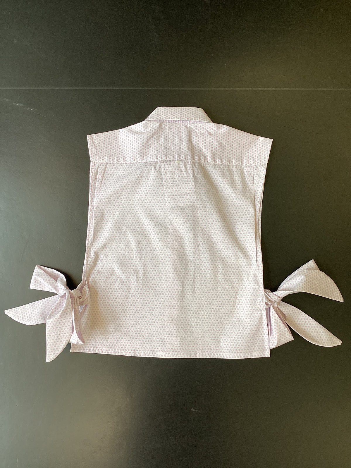 RE/Papa's shirt / Chemise crop nœuds - n°42 blanc motifs roses