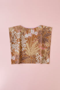 RE/Maison / Top Taie - fleuri rouille