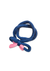 Jacqueline's knitting / blue and pink scarf
