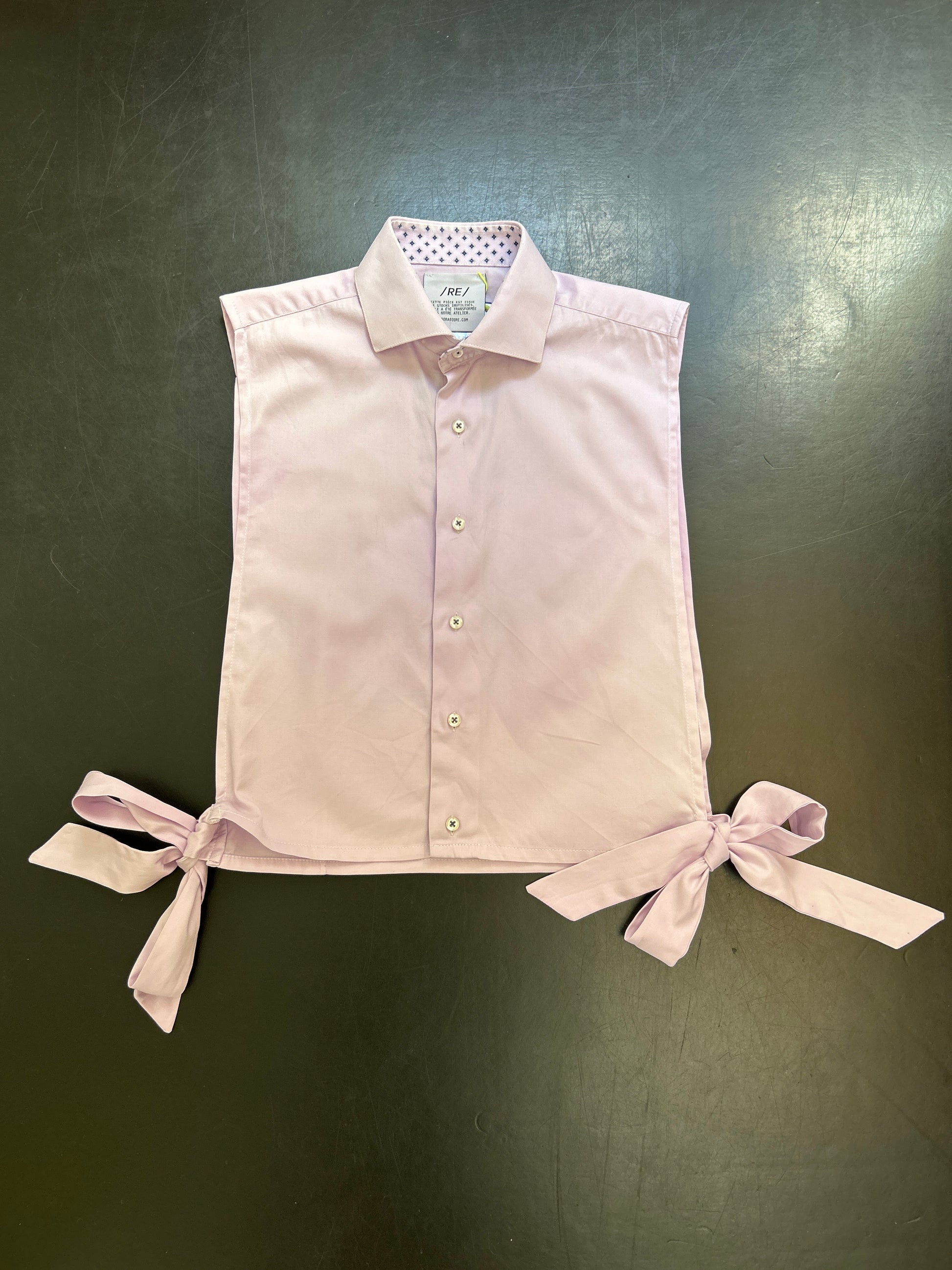 RE/Papa's shirt / Chemise crop nœuds - n°35 Lila