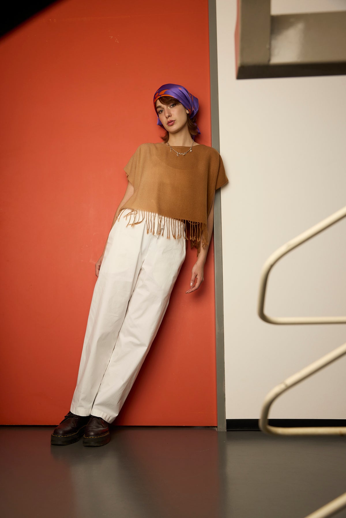 RE/Maison / Top Taie - écharpe camel