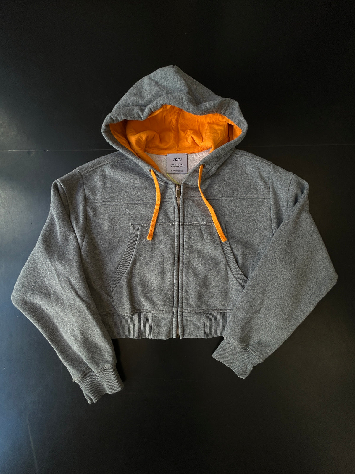 RE/Papa's sweat - n°5 gris + orange