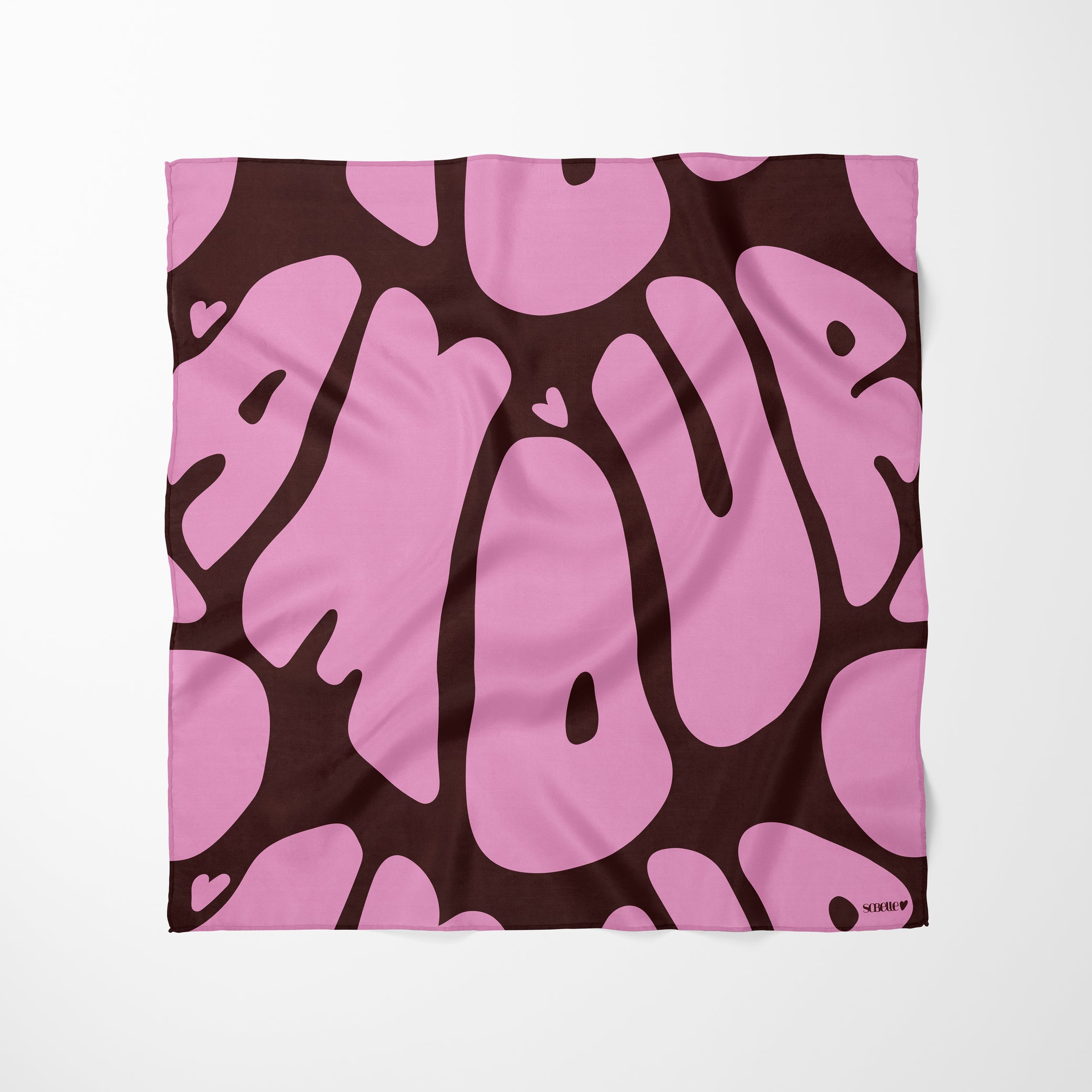 Carré de soie - Amour