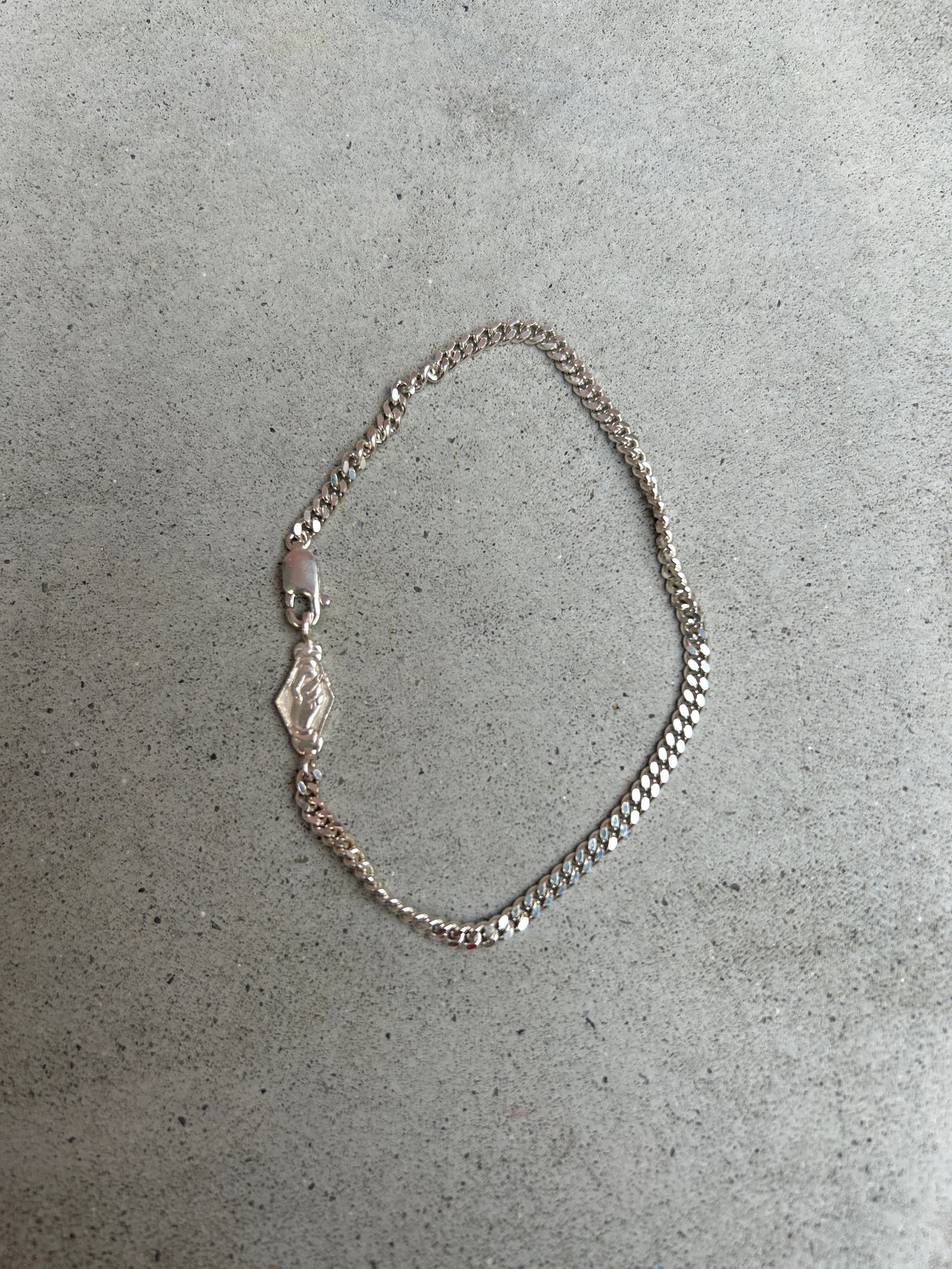 Bracelet chaîne - gourmette moyenne