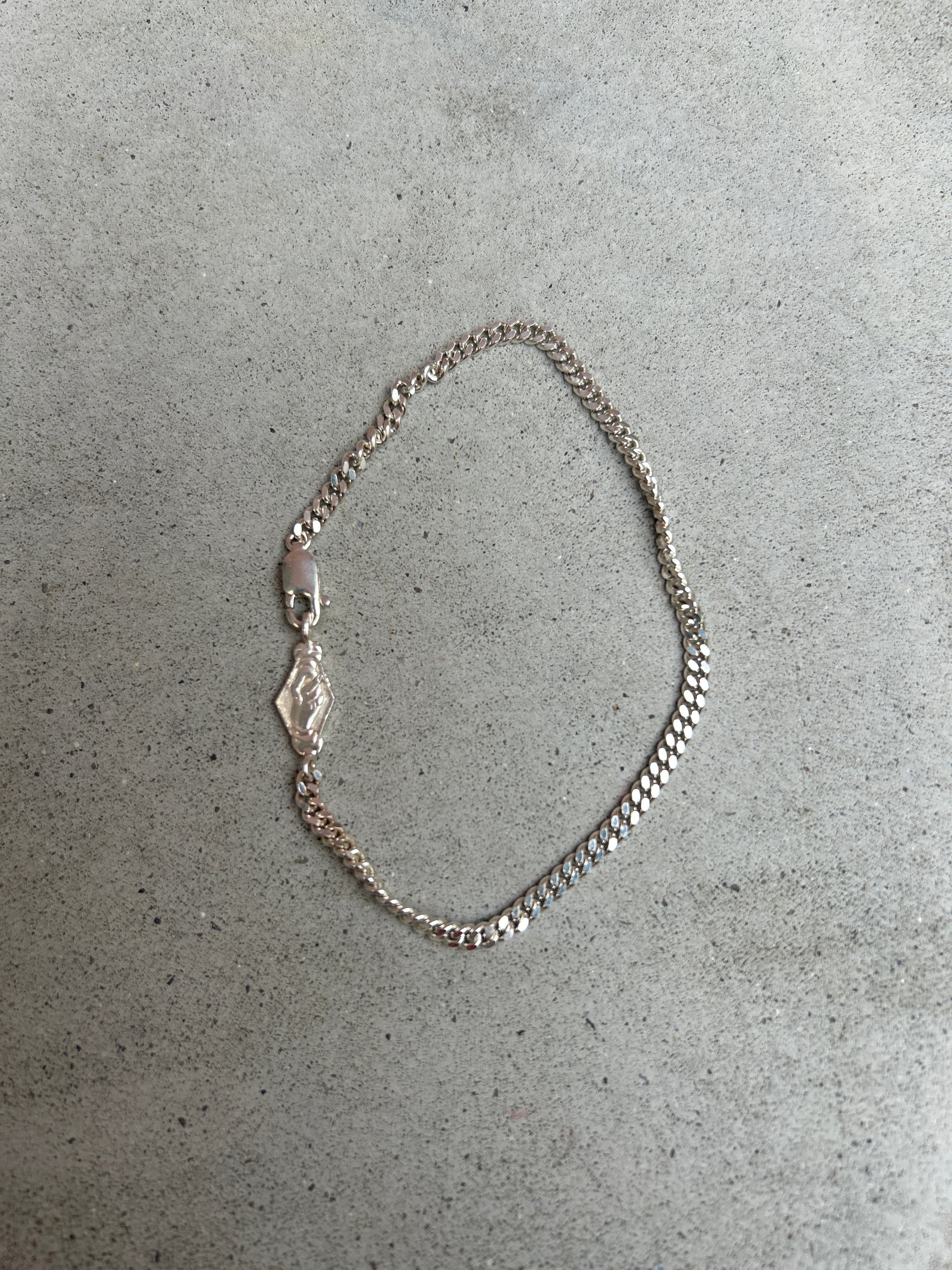 Bracelet chaîne - gourmette moyenne