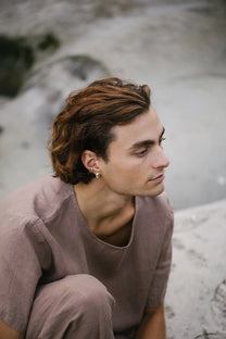 Baiushki / Earcuff Mismo, argent recyclé
