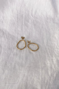 Baiushki / BO Loon small, argent plaqué or