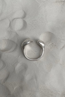 Baiushki / ONOA ring - silver and gold-plated