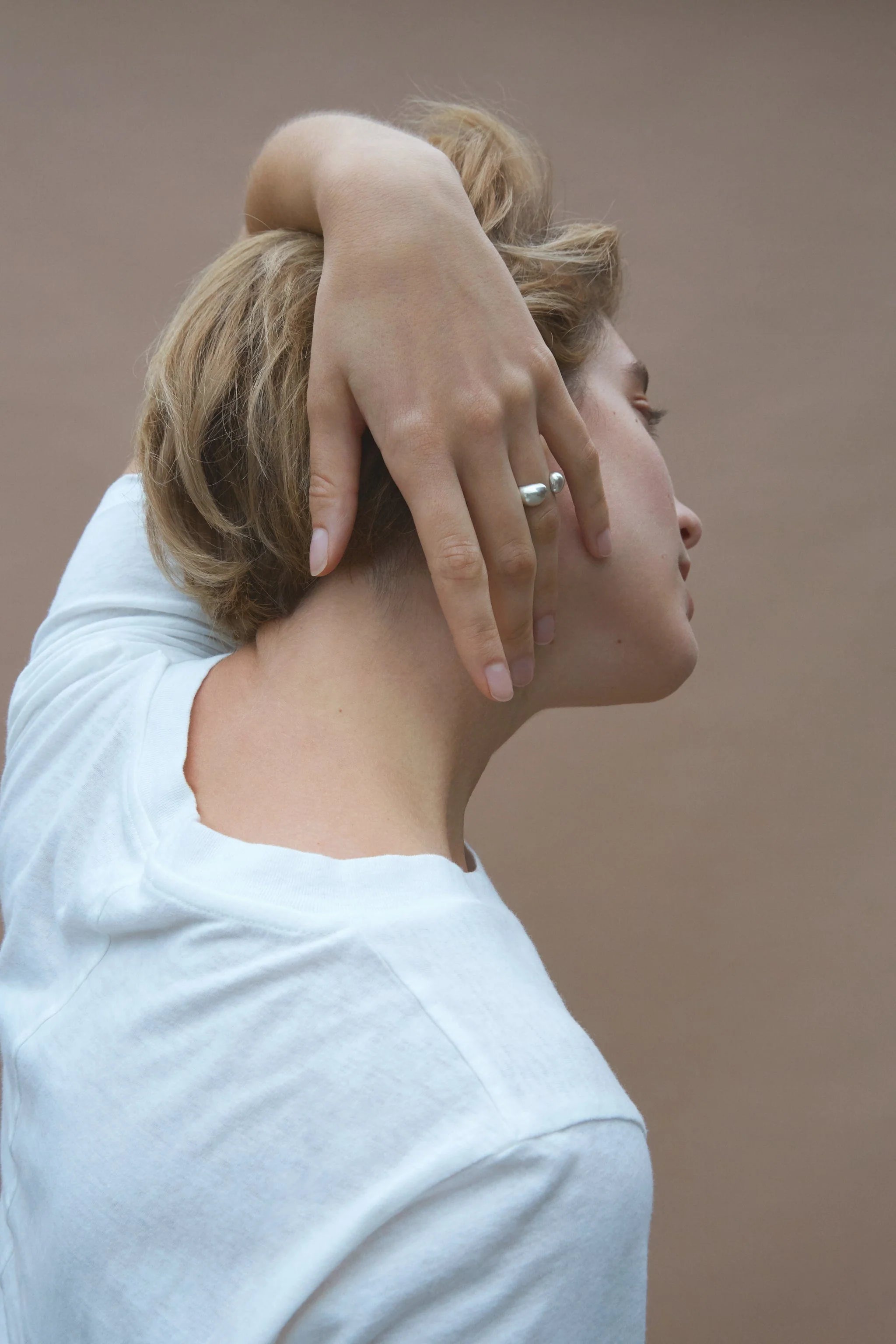 Baiushki / ONOA ring - silver and gold-plated