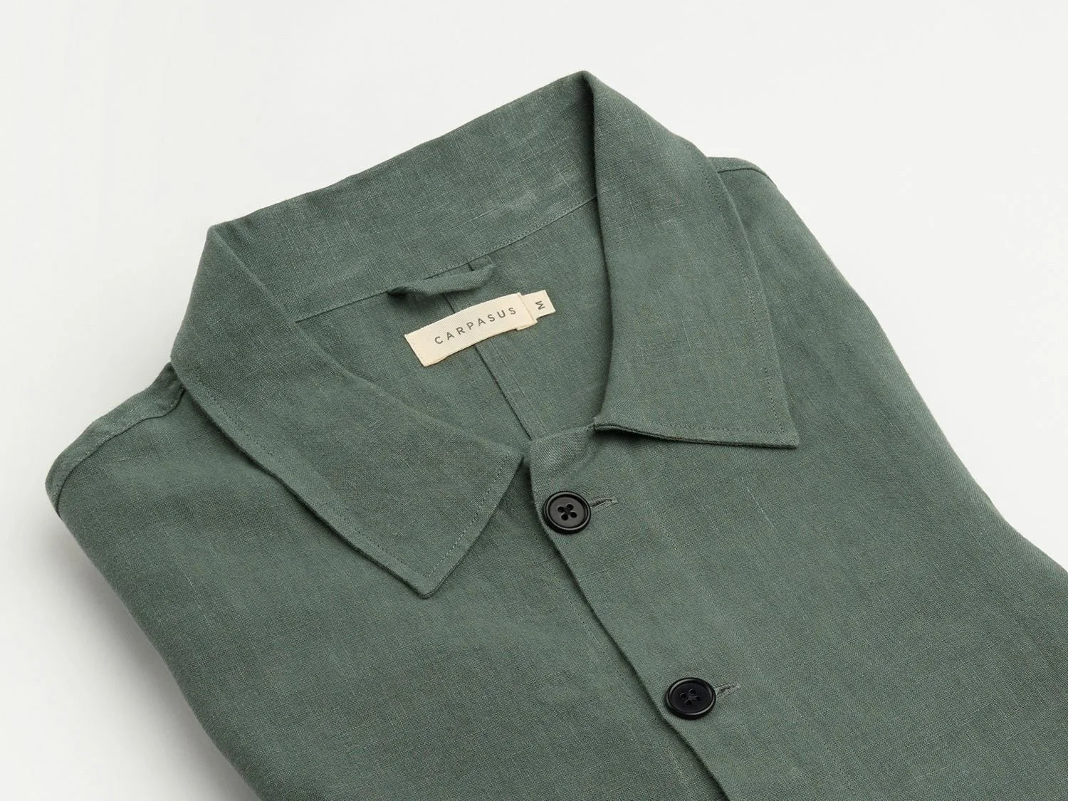 CARPASUS / Sur-Chemise lin Montagnola, Olive
