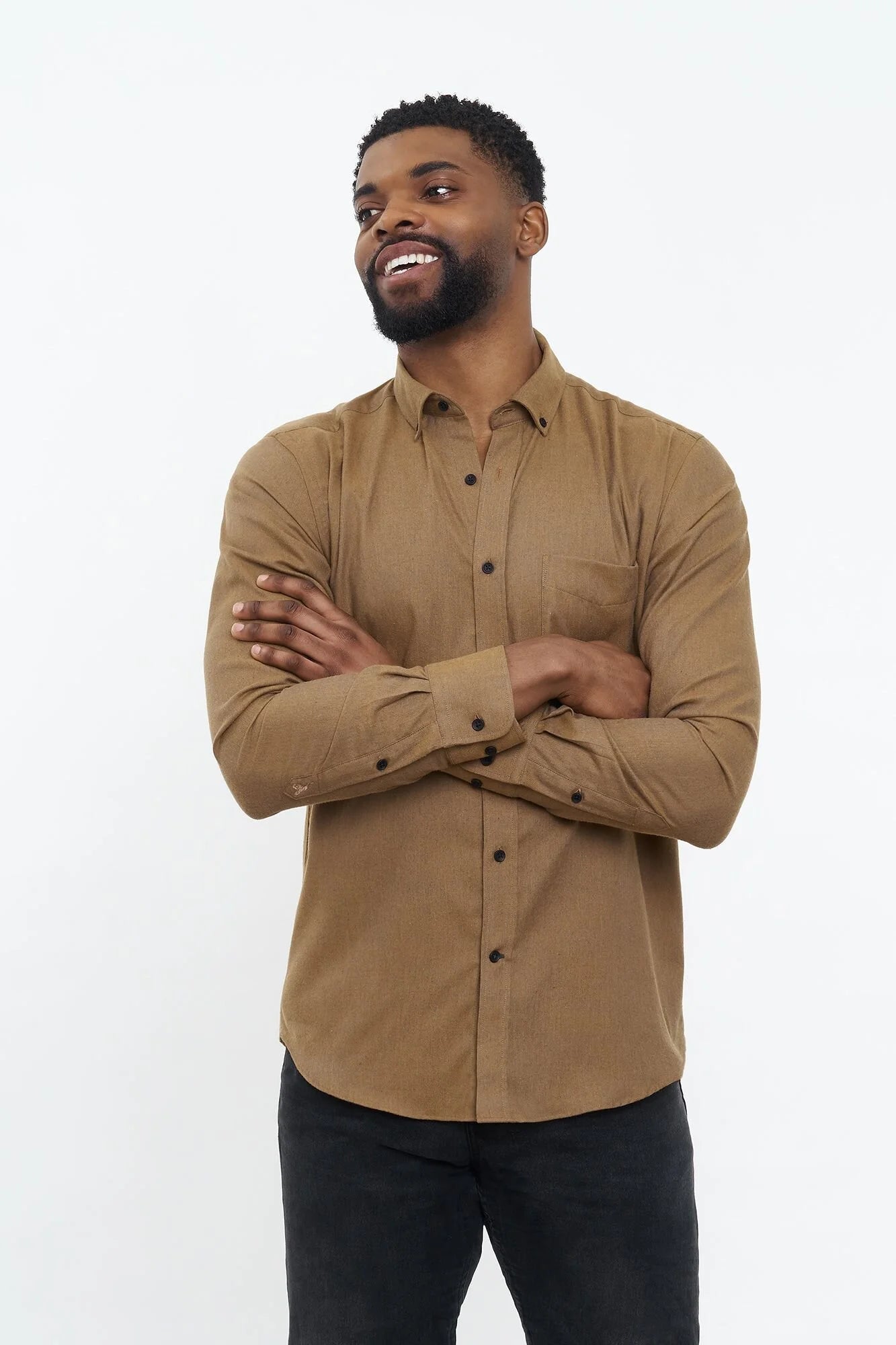 CARPASUS / Chemise flanelle &quot;Populus&quot; - ochre