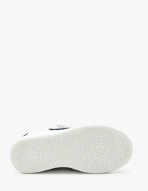 BENJIE / &quot;BLUCHE FLASH&quot; VELCRO blanc-bleu métal