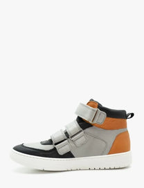 BENJIE / baskets montantes &quot;Küsnacht&quot; gris-orange