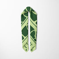 Carré de soie - Bouquet vert