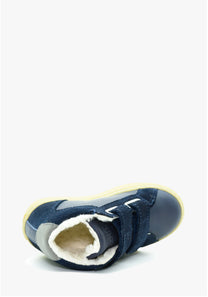 BENJIE / &quot;ORELLO LOGO FOURRÉE&quot; - BLEU MARINE GRIS