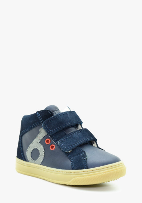 BENJIE / &quot;ORELLO LOGO FOURRÉE&quot; - BLEU MARINE GRIS