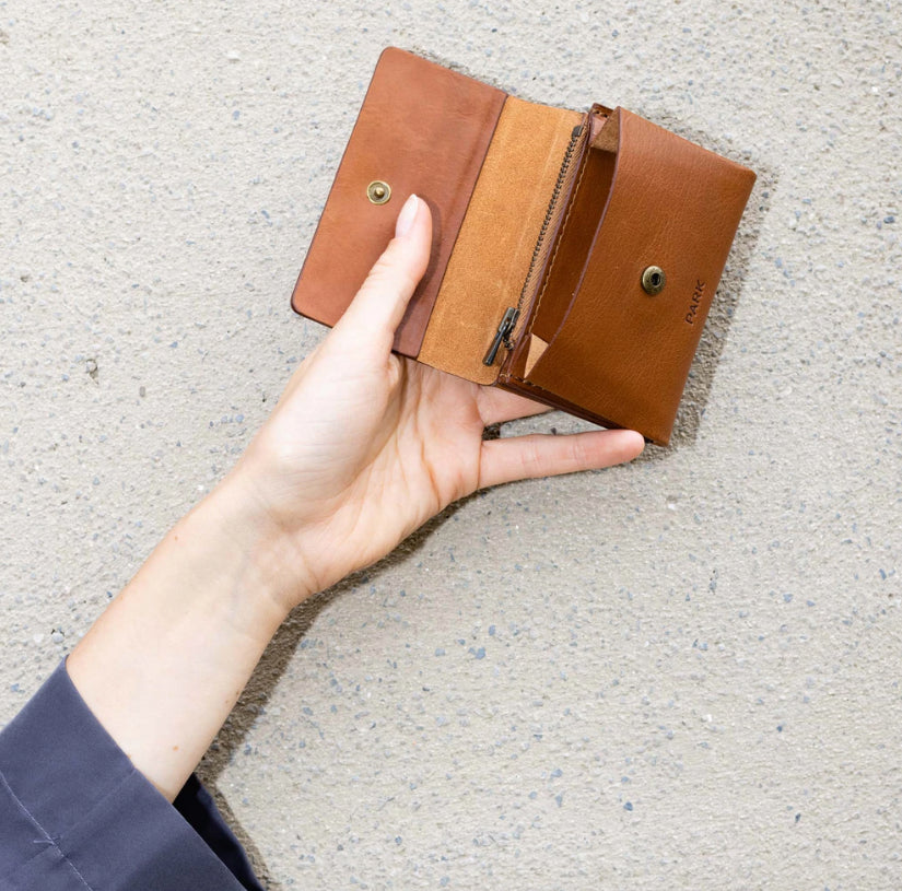 PARK BAGS / Petit porte-monnaie WL08 - brun moyen
