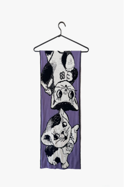 9V9 / CATS SCARF - Violet