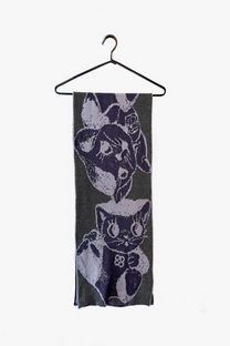 9V9 / CATS SCARF - Violet