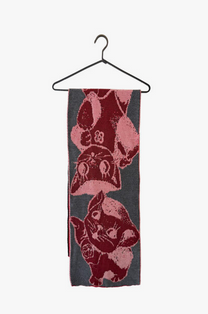 9V9 / CATS SCARF - Rouge