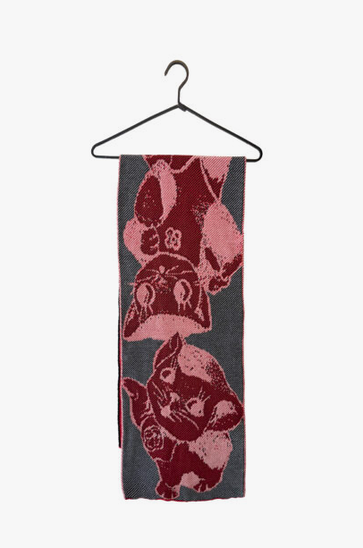 9V9 / CATS SCARF - Rouge