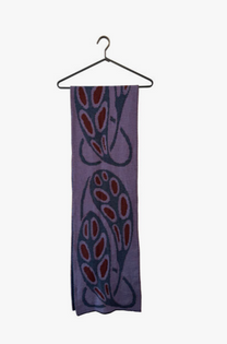 9V9 / LEAVES SCARF - Bleu