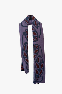 9V9 / LEAVES SCARF - Bleu
