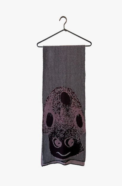 9V9 / SALT &amp; PEPPER SCARF - Bordeaux