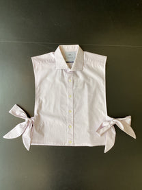 RE/Papa's shirt / Chemise crop nœuds - n°42 blanc motifs roses
