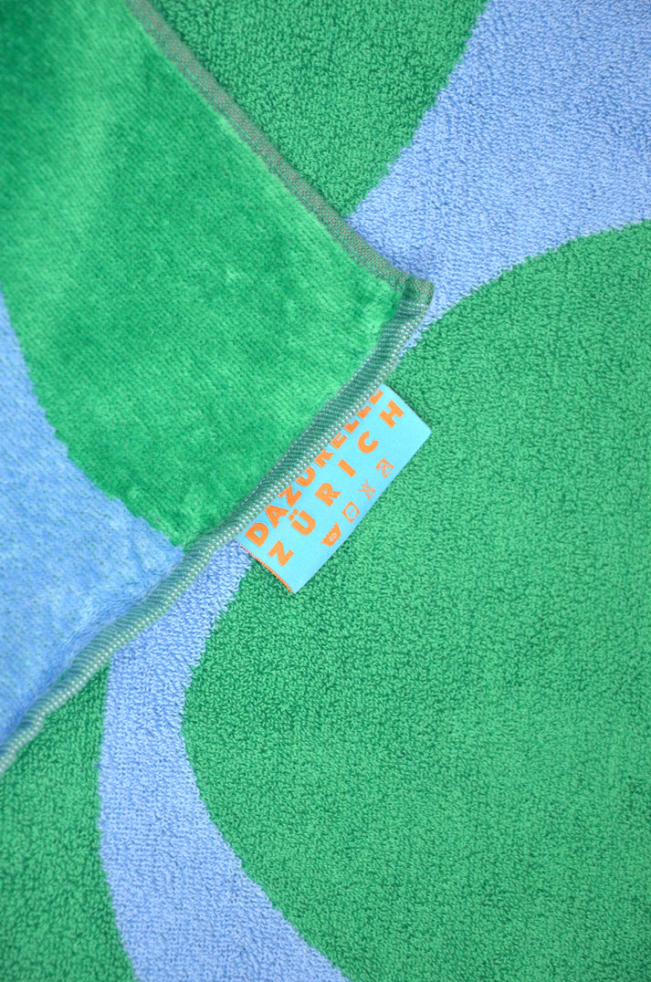 Linge de plage - vert/bleu