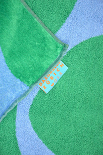 Linge de plage - vert/bleu