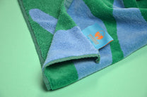 Linge de plage - vert/bleu